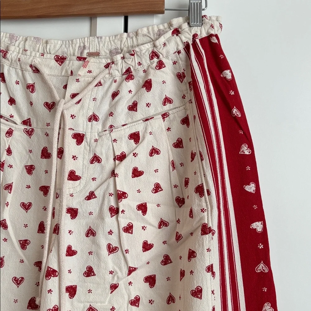 NWOT Hudson Canyon Printed Poplin Pants, Love Combo, XS